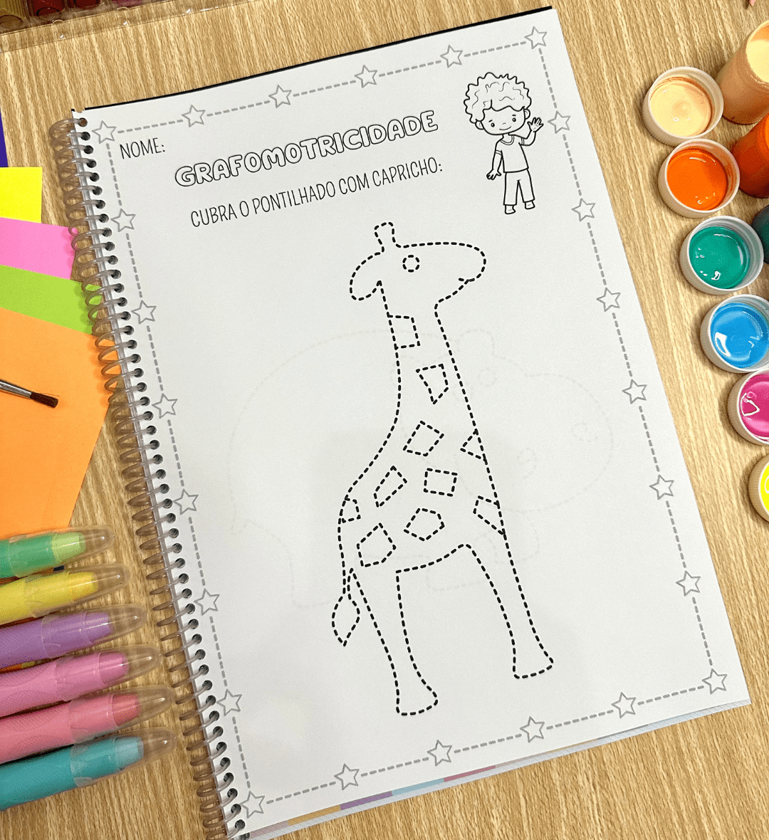 Coordenação motora com animais: apostila de traçados — amostra 7: Explore a coordenação motora na Educação Infantil com 20…