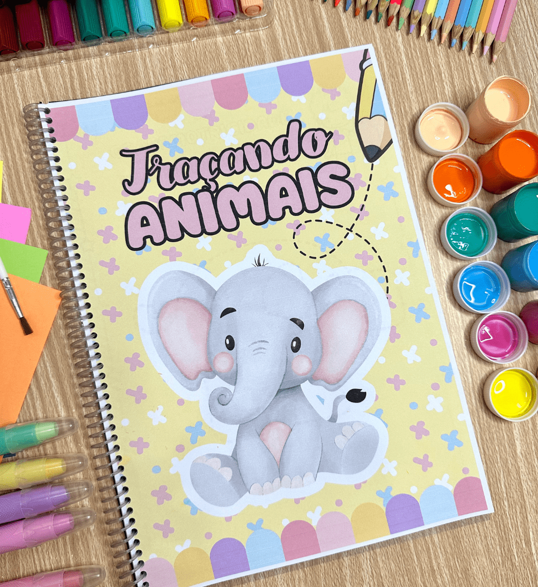 Coordenação motora com animais: apostila de traçados — capa do material