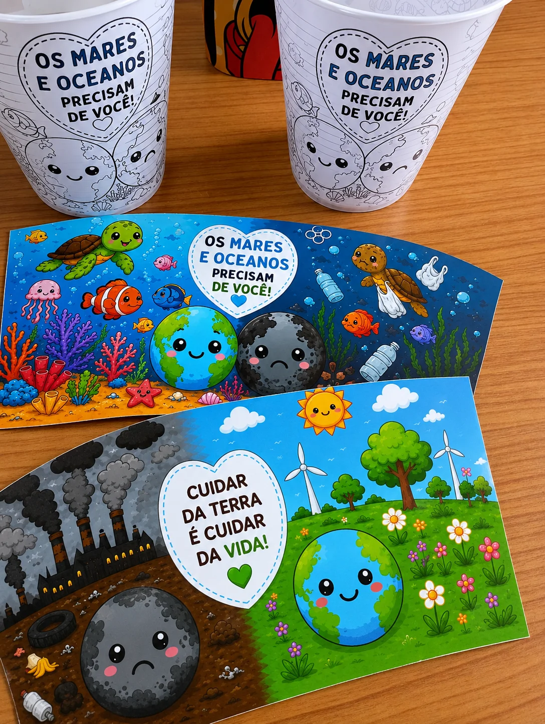 Copinho Duas Faces do Meio Ambiente | Atividade Educação Ambiental Infantil — amostra 1: Transforme o aprendizado em uma…