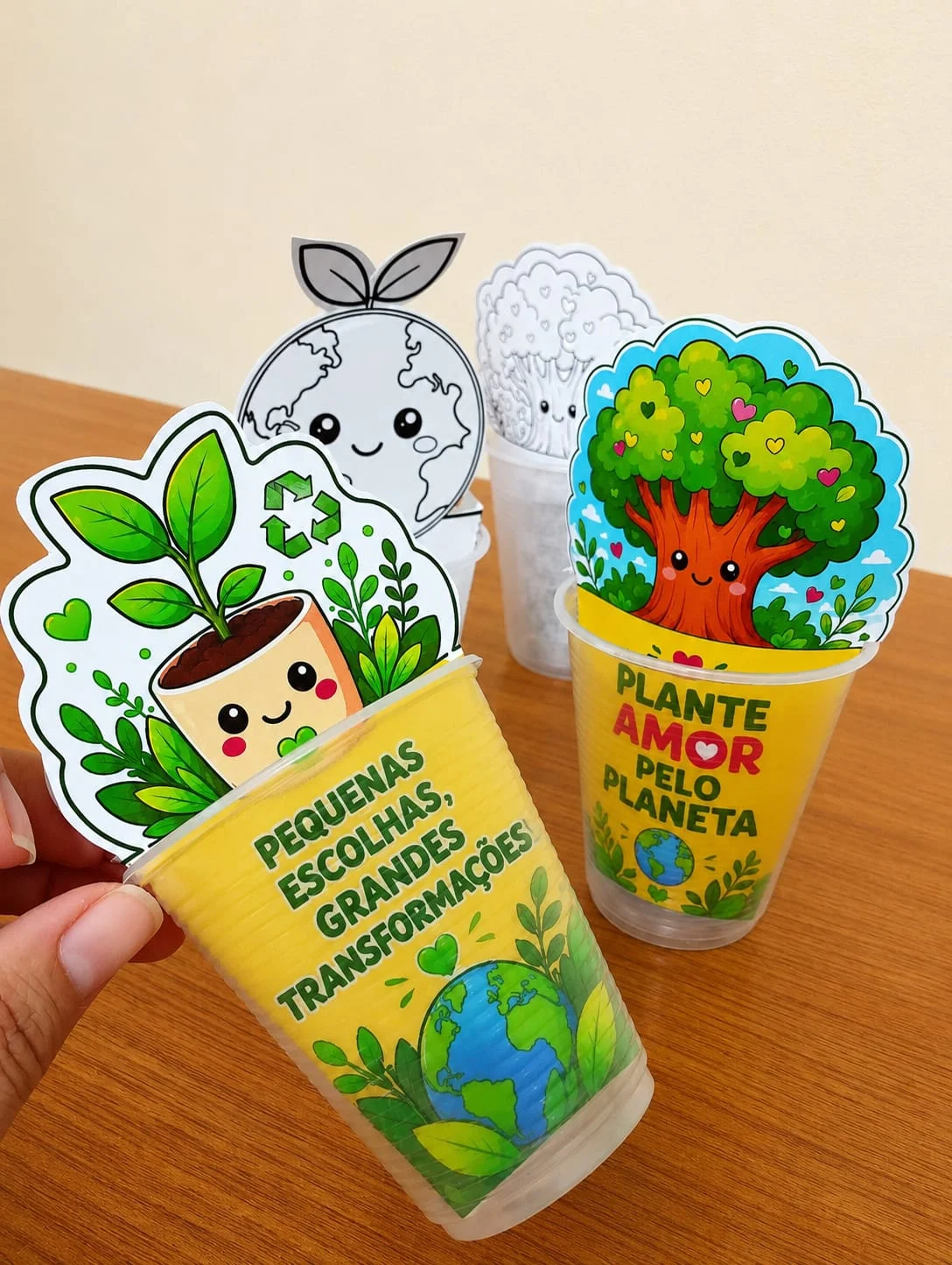 Copinho Meio Ambiente para Imprimir | Atividade Educação Ambiental Infantil — Ciências para Educação Infantil: Transforme o…