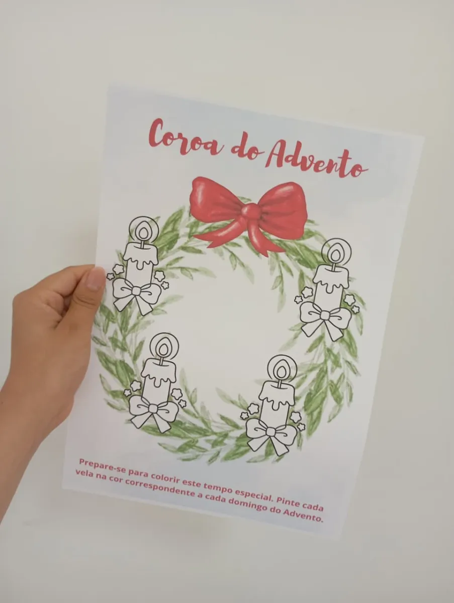 Coroa do Advento para colorir – atividade para imprimir — Atividades para Educação Infantil: Atividade da Coroa do Advento…