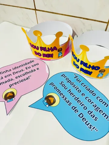 Coroa Filho/Filha do Rei - Recurso Pedagógico: Ensino Religioso — amostra 2: 👑 SOU FILHO DO REI / SOU FILHA DO REI -…