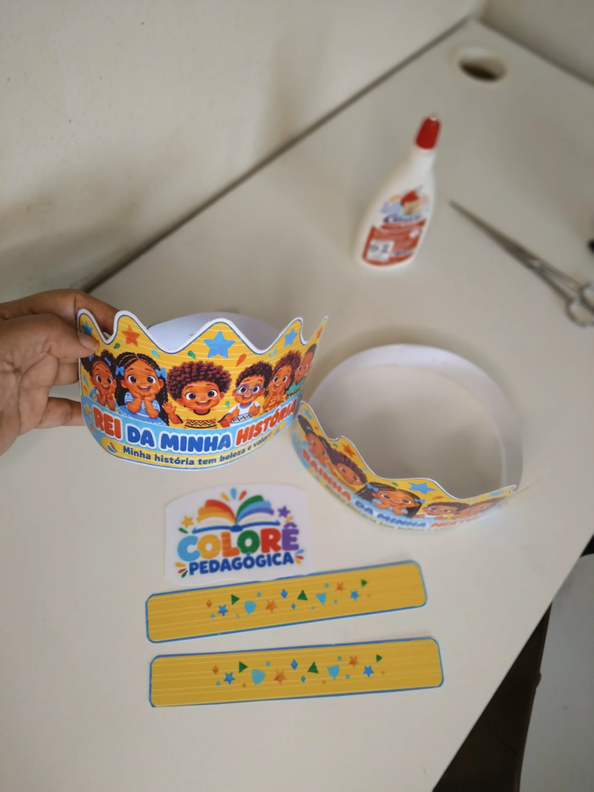 Coroas Consciência Negra: Rei e Rainha da Minha História. — amostra 2: Coroas de rei e rainha com personagens negros e…
