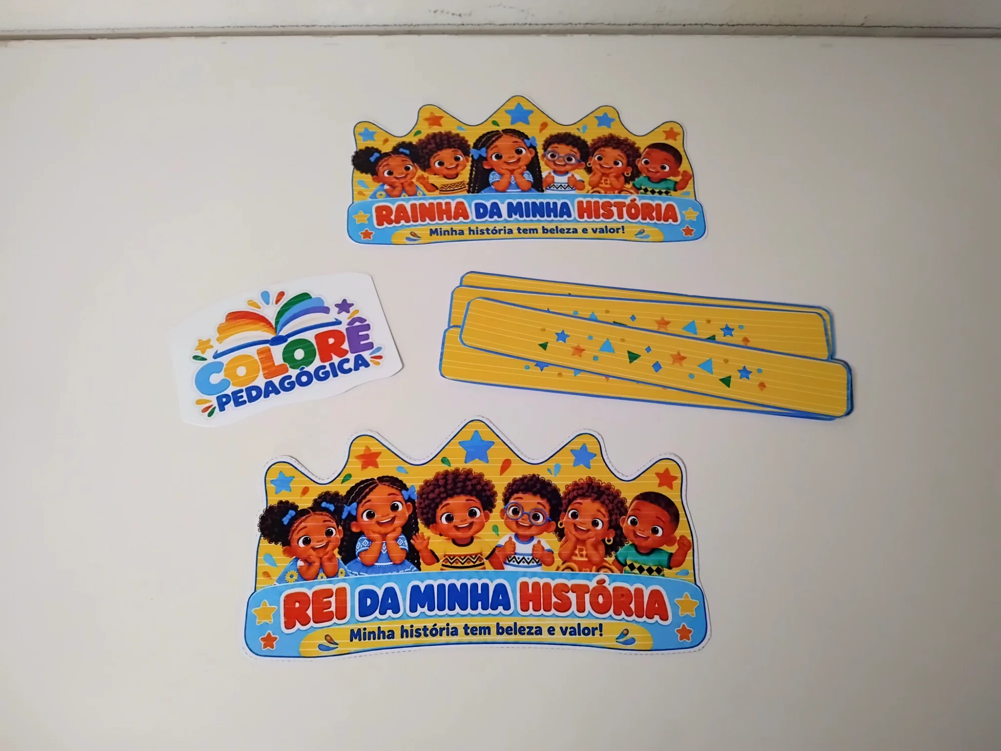Coroas Consciência Negra: Rei e Rainha da Minha História. — amostra 5: Coroas de rei e rainha com personagens negros e…