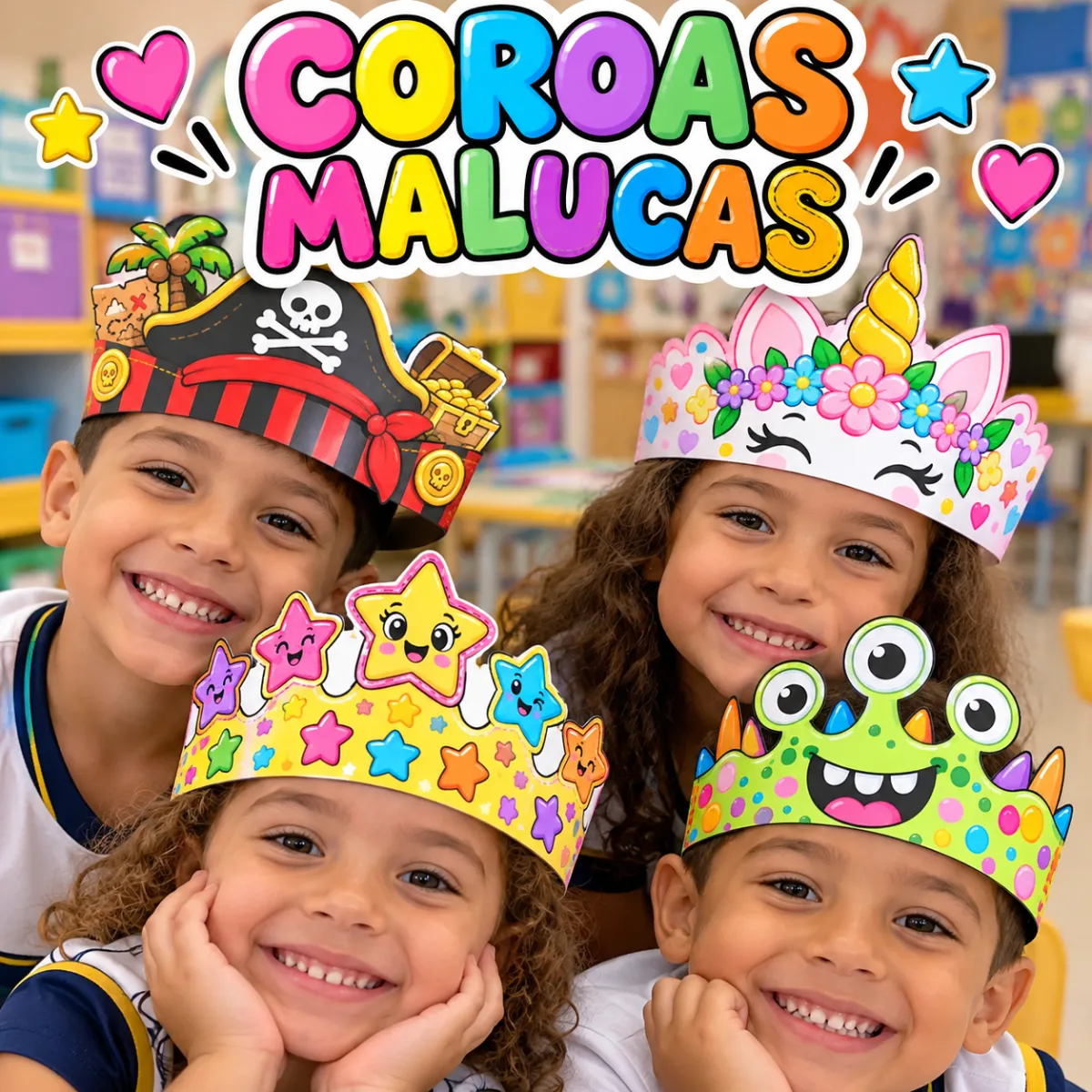 Coroas malucas para crianças — Datas comemorativas para Todas as séries: Dia das crianças