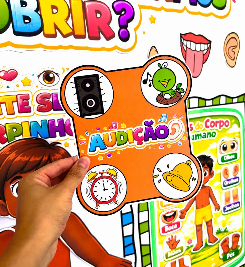 Corpo e cinco sentidos: projeto para Educação Infantil em PDF — amostra 5: Explore o corpo humano e os cinco sentidos na…
