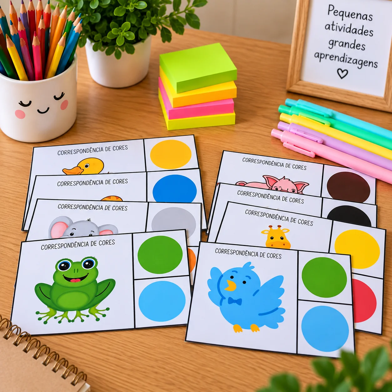 Correspondência de Cores – Educação Infantil — amostra 1: Uma proposta simples, colorida e divertida para aprender brincando!