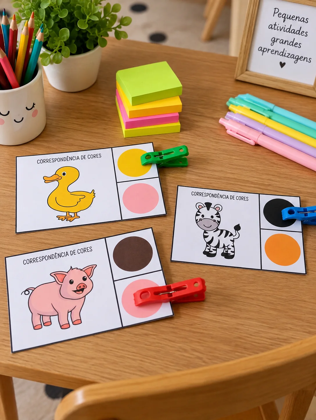 Correspondência de Cores – Educação Infantil — amostra 2: Correspondência de Cores é um material pedagógico para trabalhar…