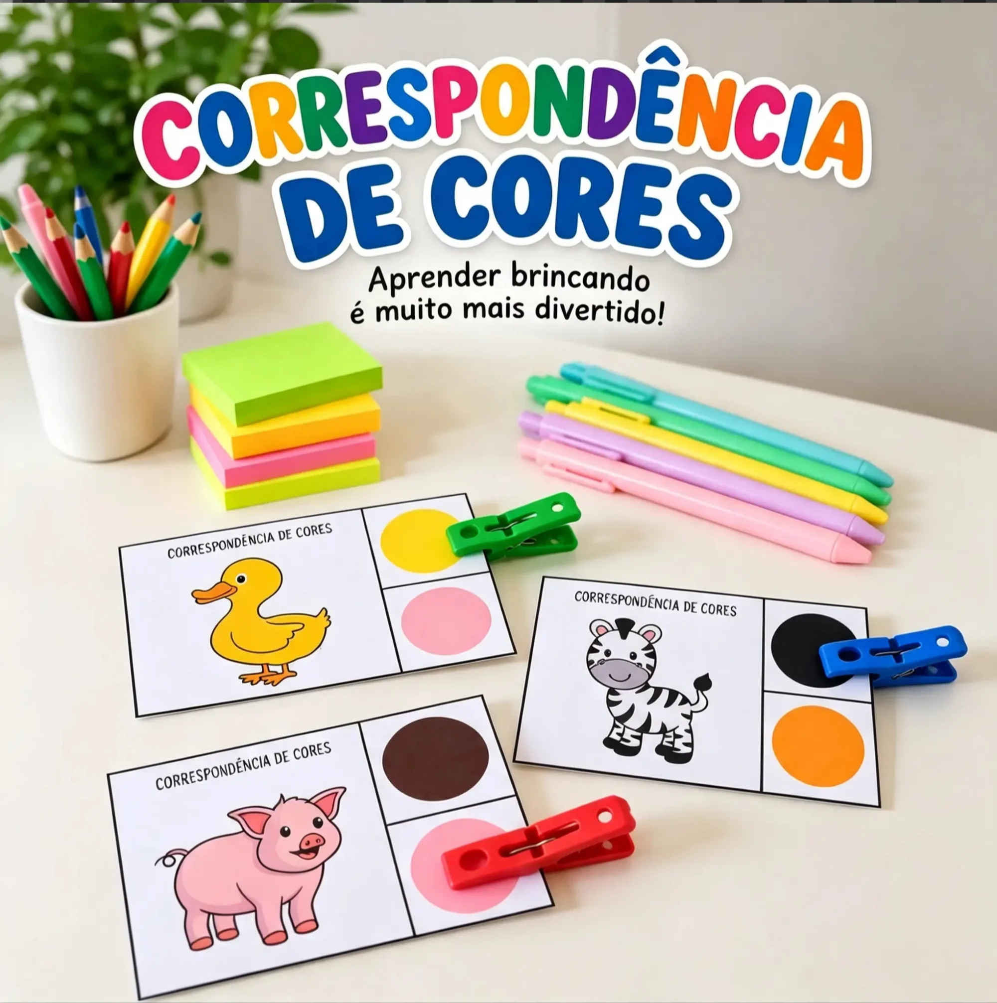 Correspondência de Cores – Educação Infantil — capa do material