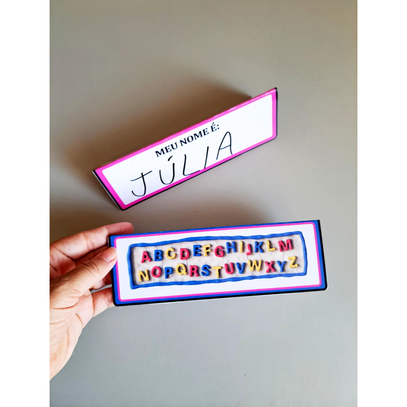 ✏️ CRACHÁ DE MESA — MEU NOME É! - ALFABETIZAÇÃO INICIAL — amostra 5: Uma proposta simples, prática e super útil para…