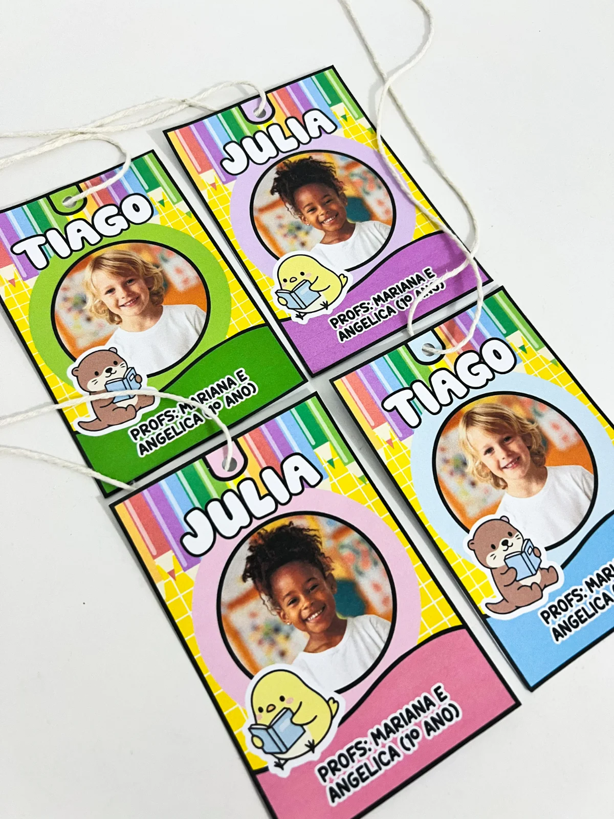 Crachás de Pescoço Editáveis – Material Pedagógico — amostra 3: Crachás de pescoço personalizados, ideais para a…