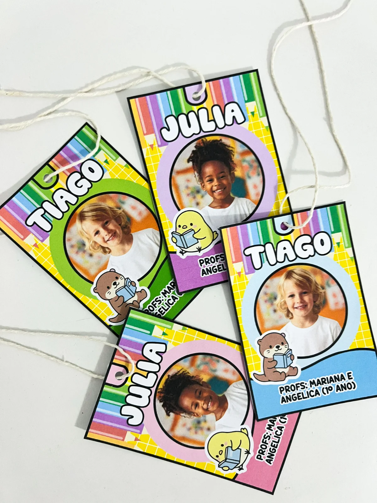Crachás de Pescoço Editáveis – Material Pedagógico — amostra 4: Crachás de pescoço personalizados, ideais para a…
