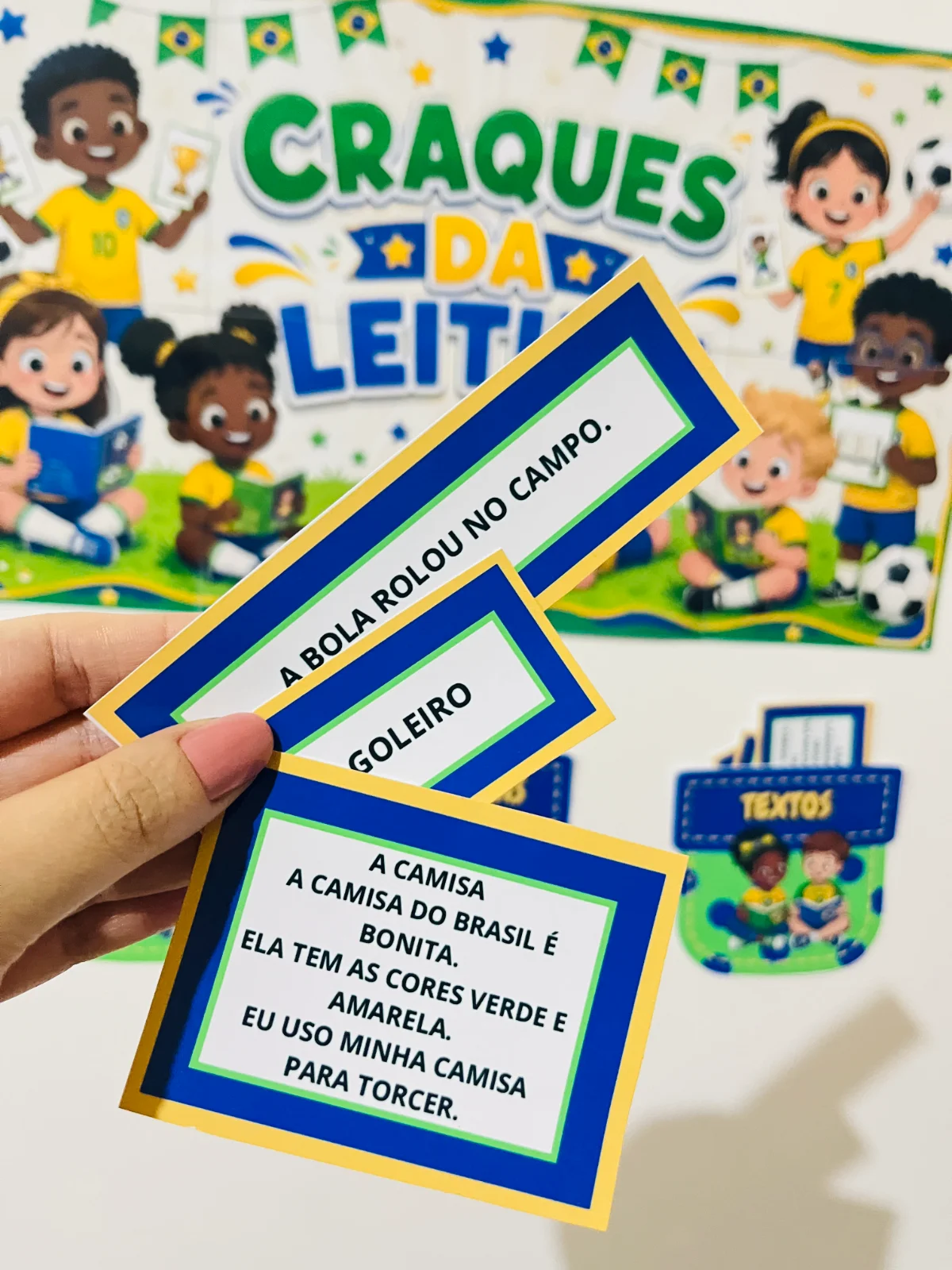 CRAQUES DA LEITURA 📚⚽ — amostra 4: Transforme o momento da leitura em uma atividade divertida, temática e cheia de…
