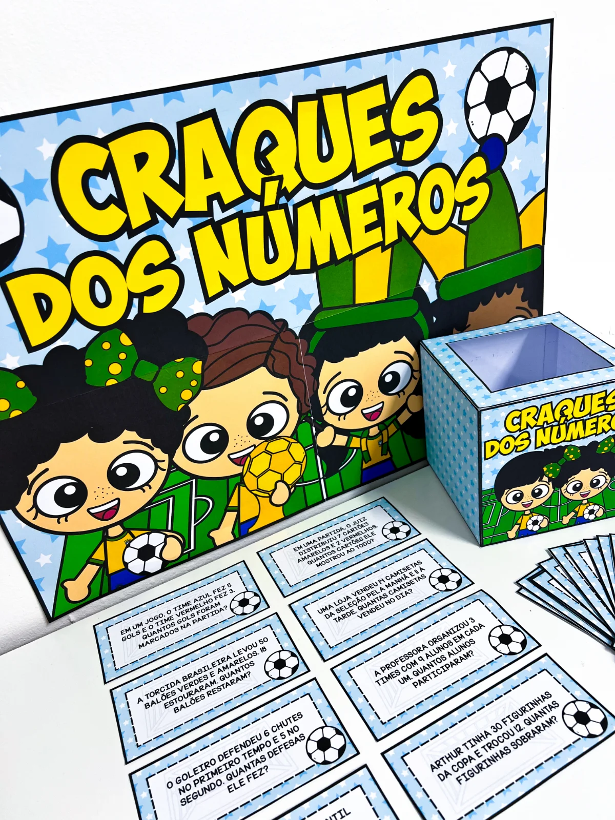Craques dos Números – Material Pedagógico — amostra 1: O que vem no material