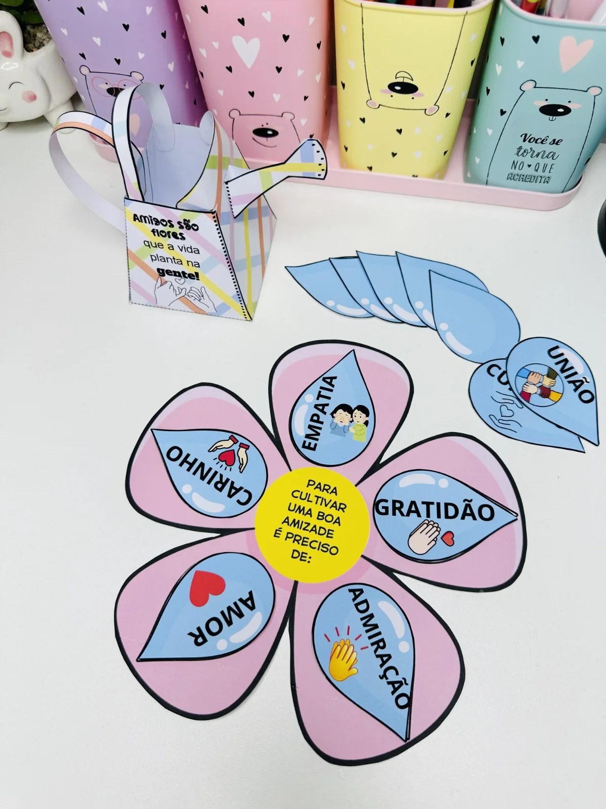 Cultivando a Amizade – PDF para Imprimir — Alfabetização para Educação Infantil: Amizades são essenciais para o nosso…