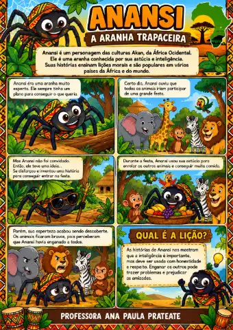 CULTURA E DIVERSIDADE - LENDAS AFRICANAS — amostra 2: O que vem no material
