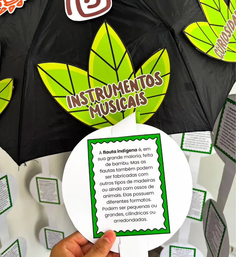 Cultura indígena: guarda-chuva pedagógico em PDF — amostra 2: O que vem no material