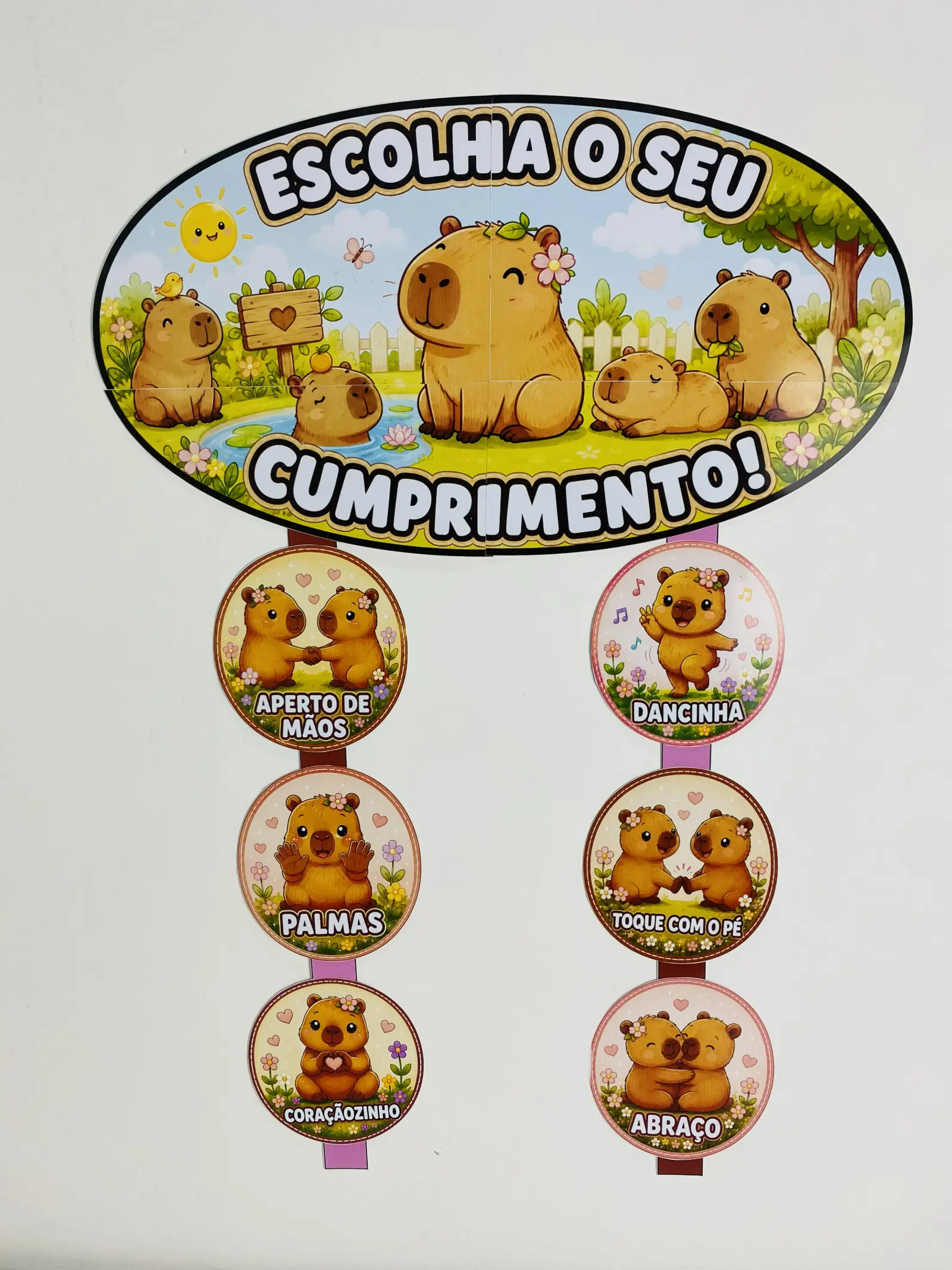 Cumprimento Divertido Capivara – Material Pedagógico — capa do material