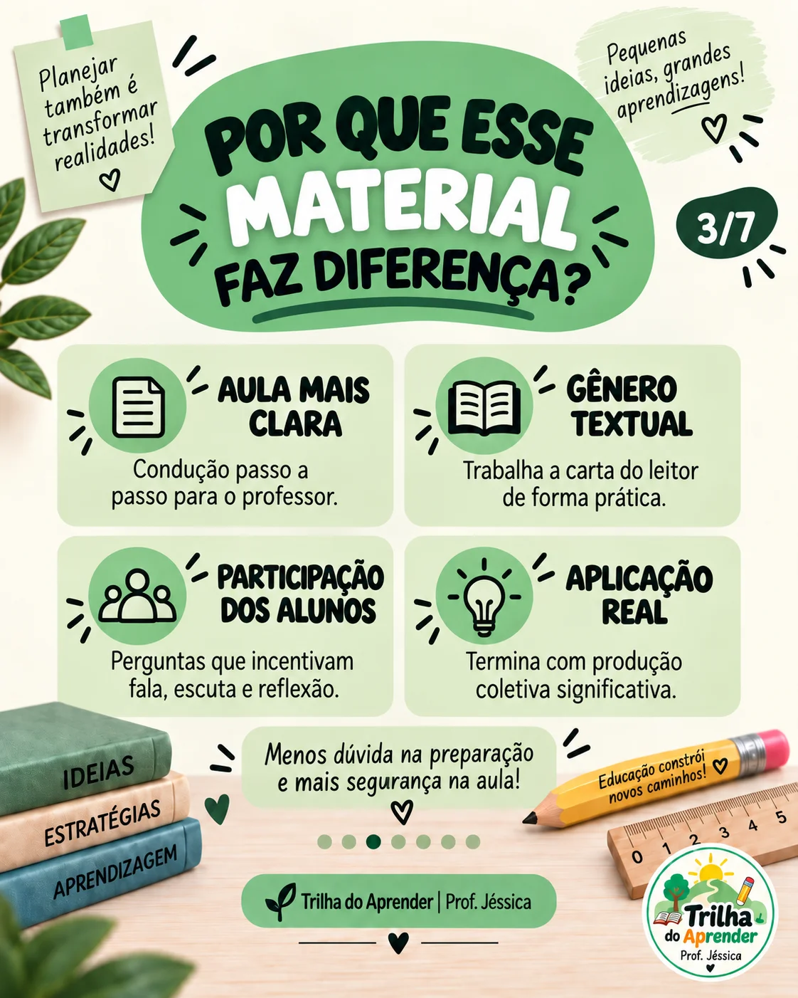 Currículo em Ação na Prática – Aula 06 | LP 3bim — amostra 4: Aula 06 de Língua Portuguesa 3° bimestre, já planejada, com…