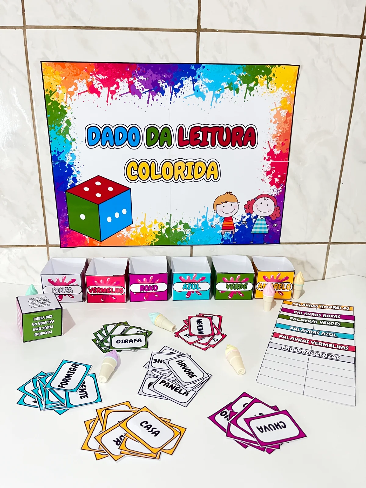 Dado da leitura colorida: Aprender a ler nunca foi tão divertido. — capa do material