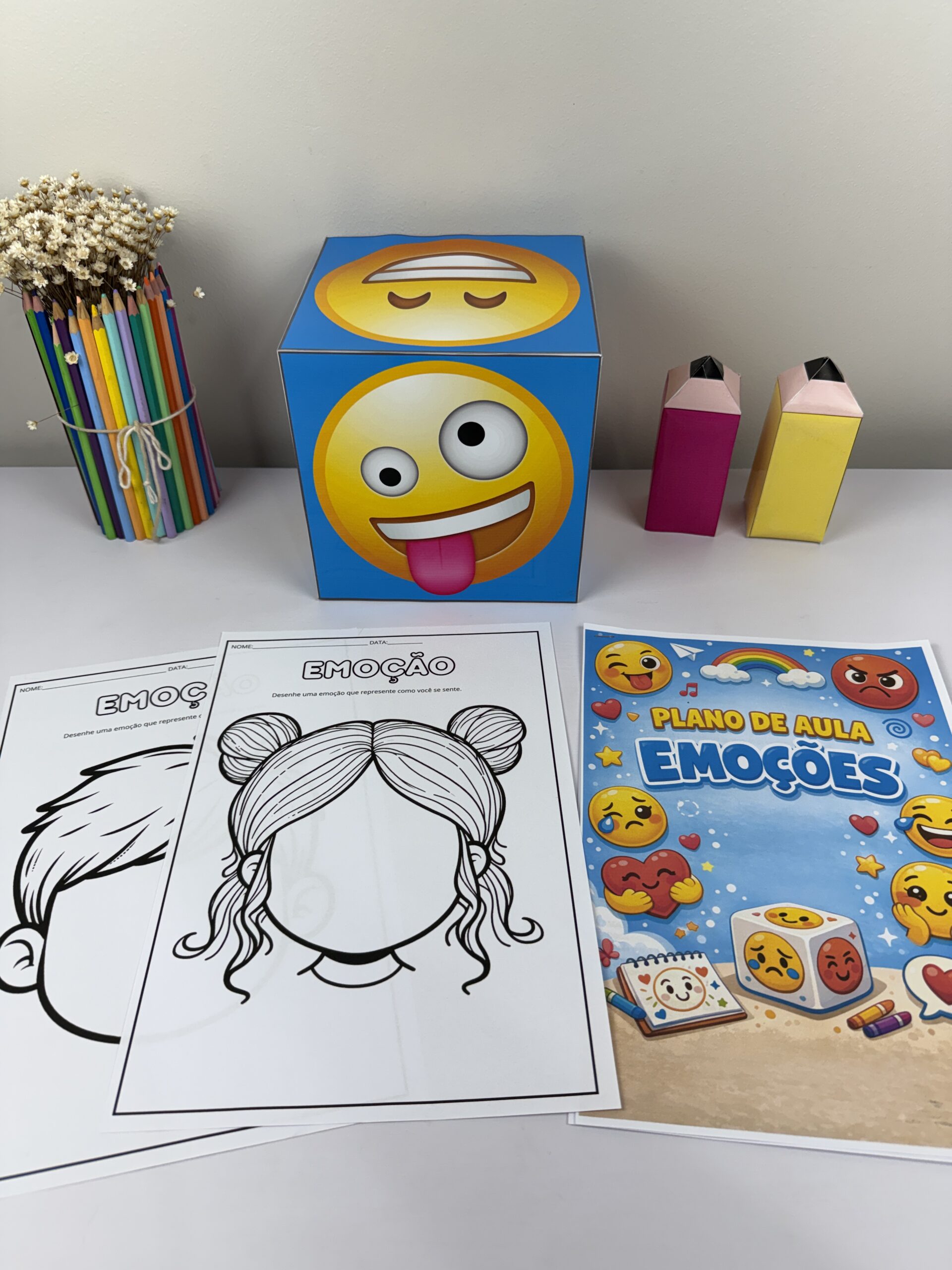 Dados das emoções – PDF para Imprimir | Educação Infantil — amostra 4: Formato e entrega Dados das emoções – PDF para Imprimir | Educação Infantil — amostra 4: Formato e entrega