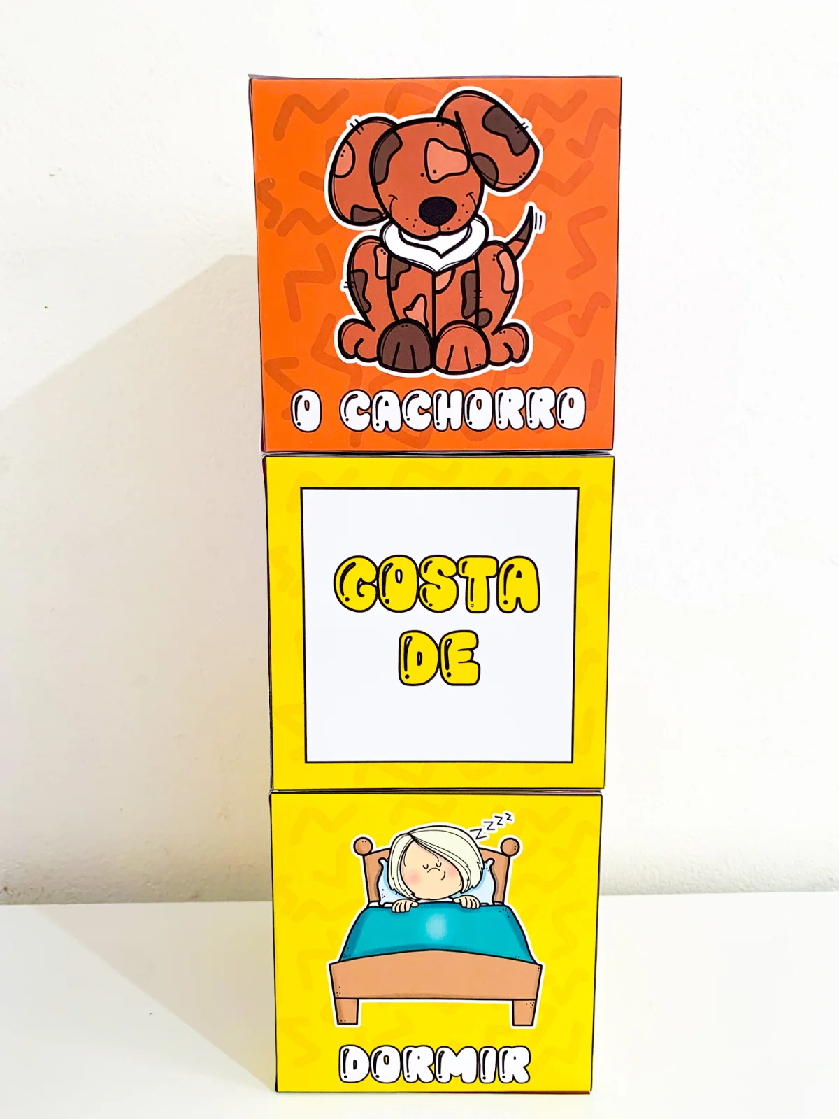 Dados para formação de frases – PDF para Imprimir | Alfabetização — amostra 1: O que vem no material