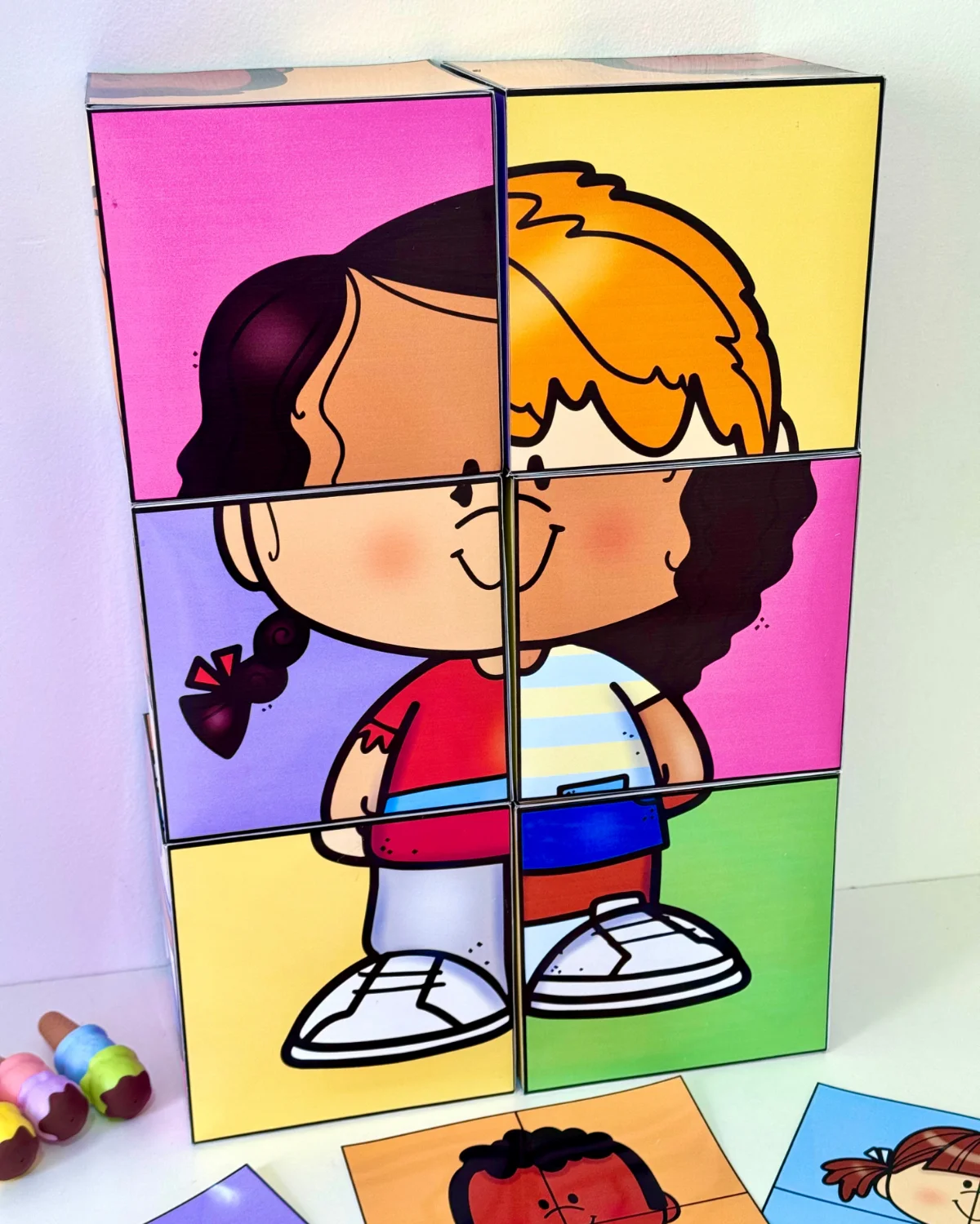 Dados Quebra-Cabeça – PDF para Imprimir | Educação Infantil — amostra 4: Formato e entrega
