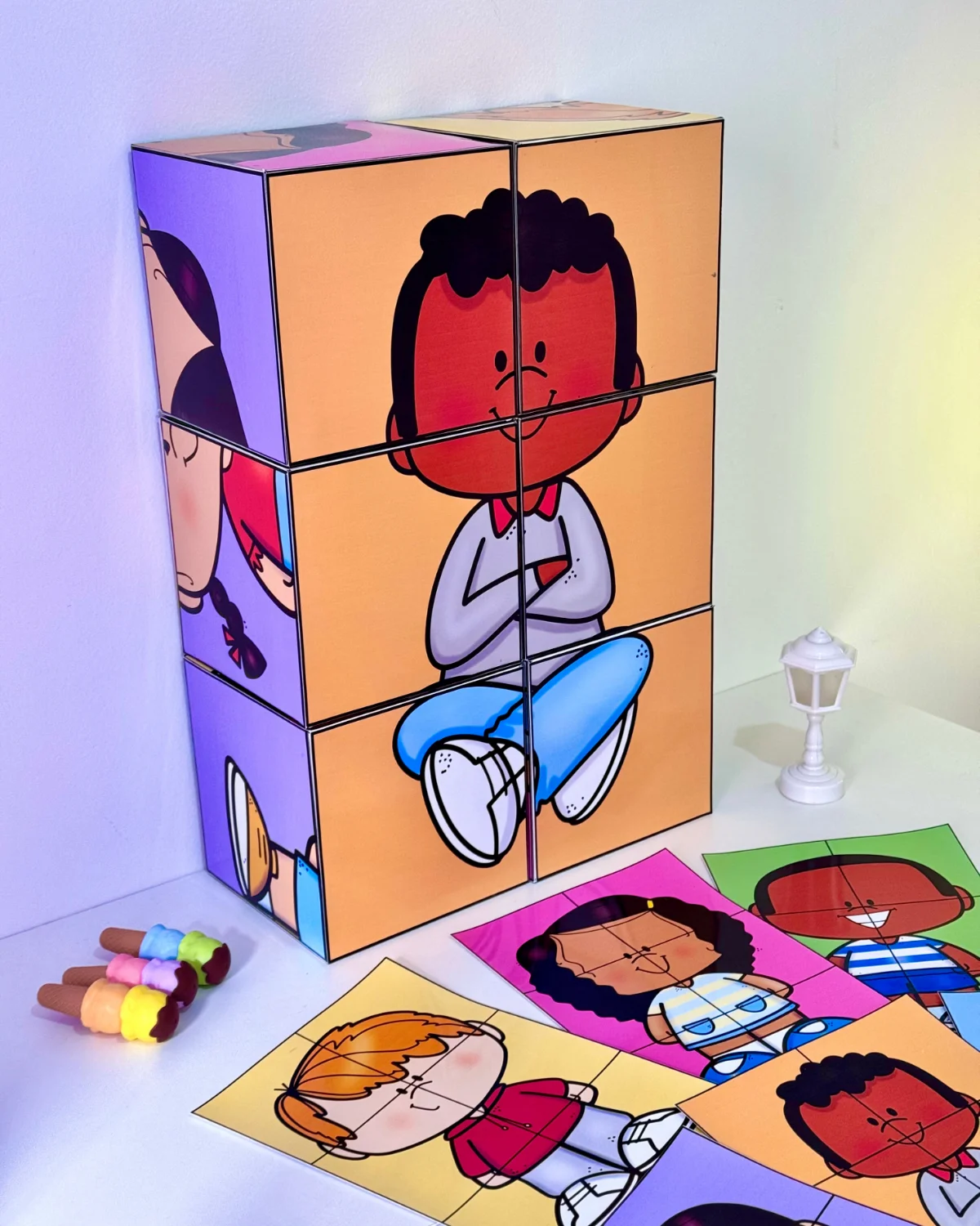 Dados Quebra-Cabeça – PDF para Imprimir | Educação Infantil — amostra 5: Um recurso lúdico e divertido para desenvolver…