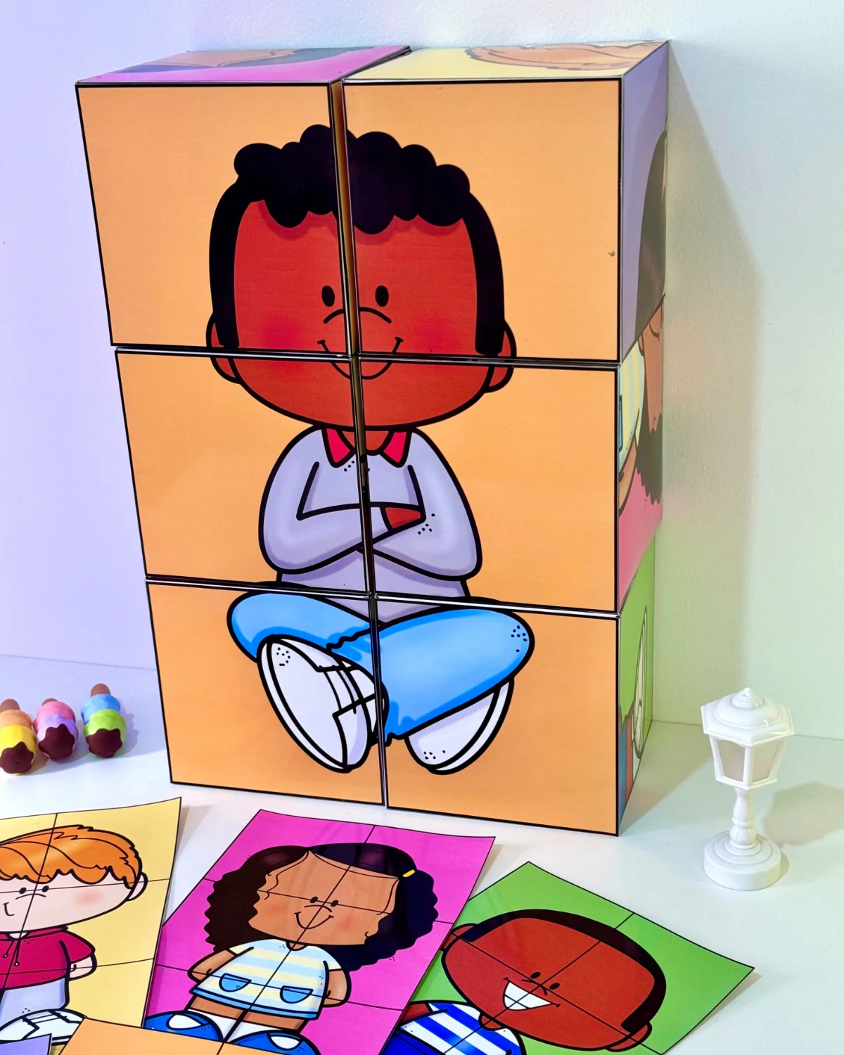 Dados Quebra-Cabeça – PDF para Imprimir | Educação Infantil — amostra 6: Um recurso lúdico e divertido para desenvolver…