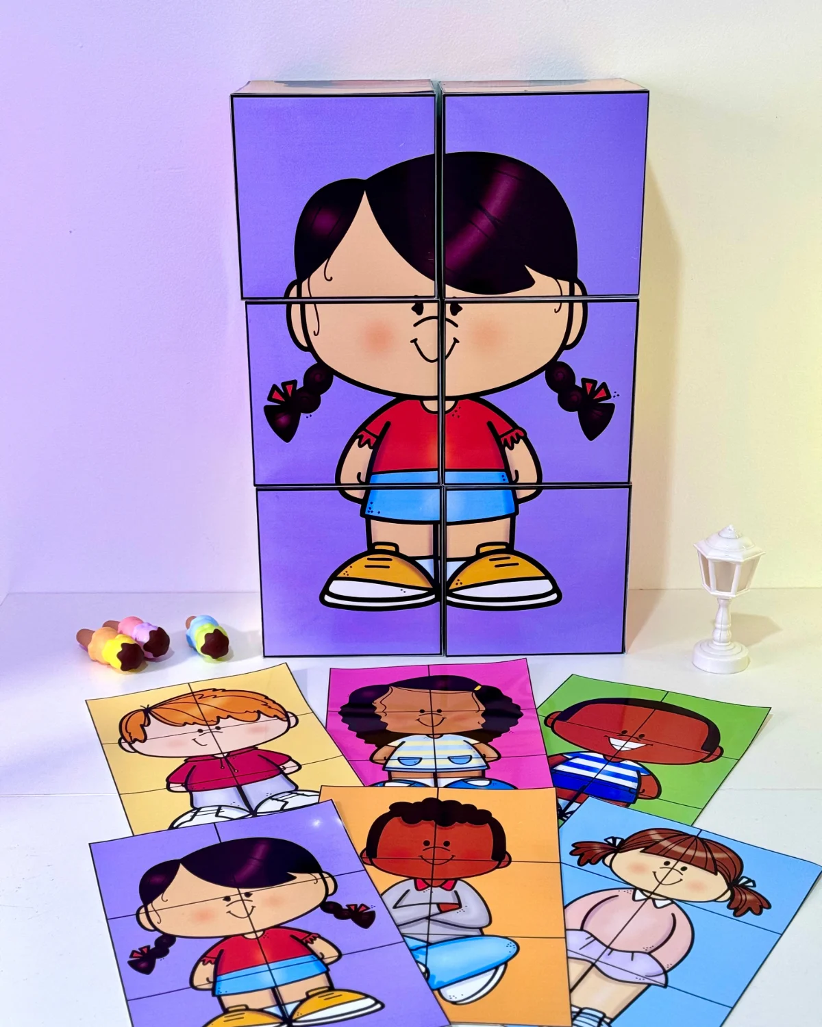 Dados Quebra-Cabeça – PDF para Imprimir | Educação Infantil — amostra 7: Um recurso lúdico e divertido para desenvolver…