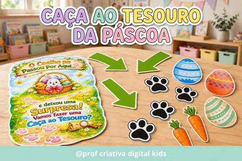 Datas comemorativas- Caça ao Tesouro da Páscoa — capa do material