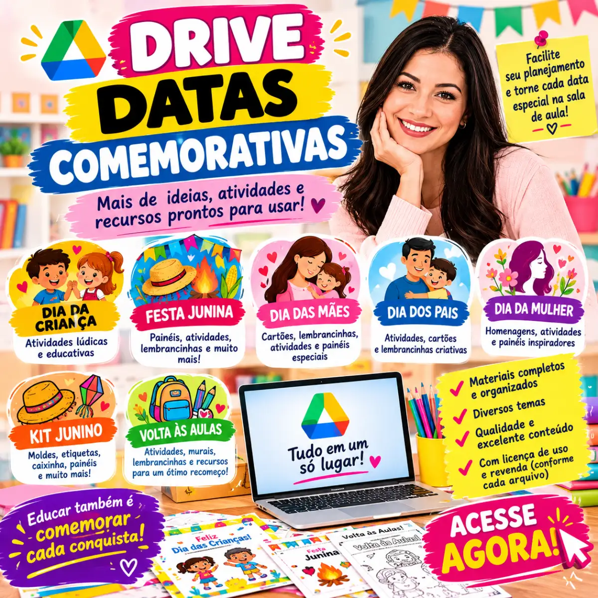 DATAS COMEMORATIVAS PLR ATIVIDADES PARA DATAS ESPECIAIS — Atividades para Todas as séries: DATAS COMEMORATIVAS PLR…