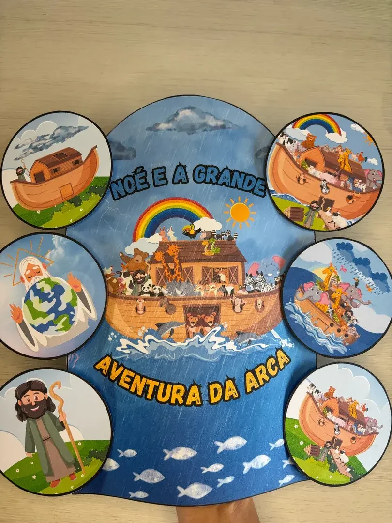 Davi e Golias e a Arca de Noé - Histórias Bíblicas Ilustradas em PDF — capa do material