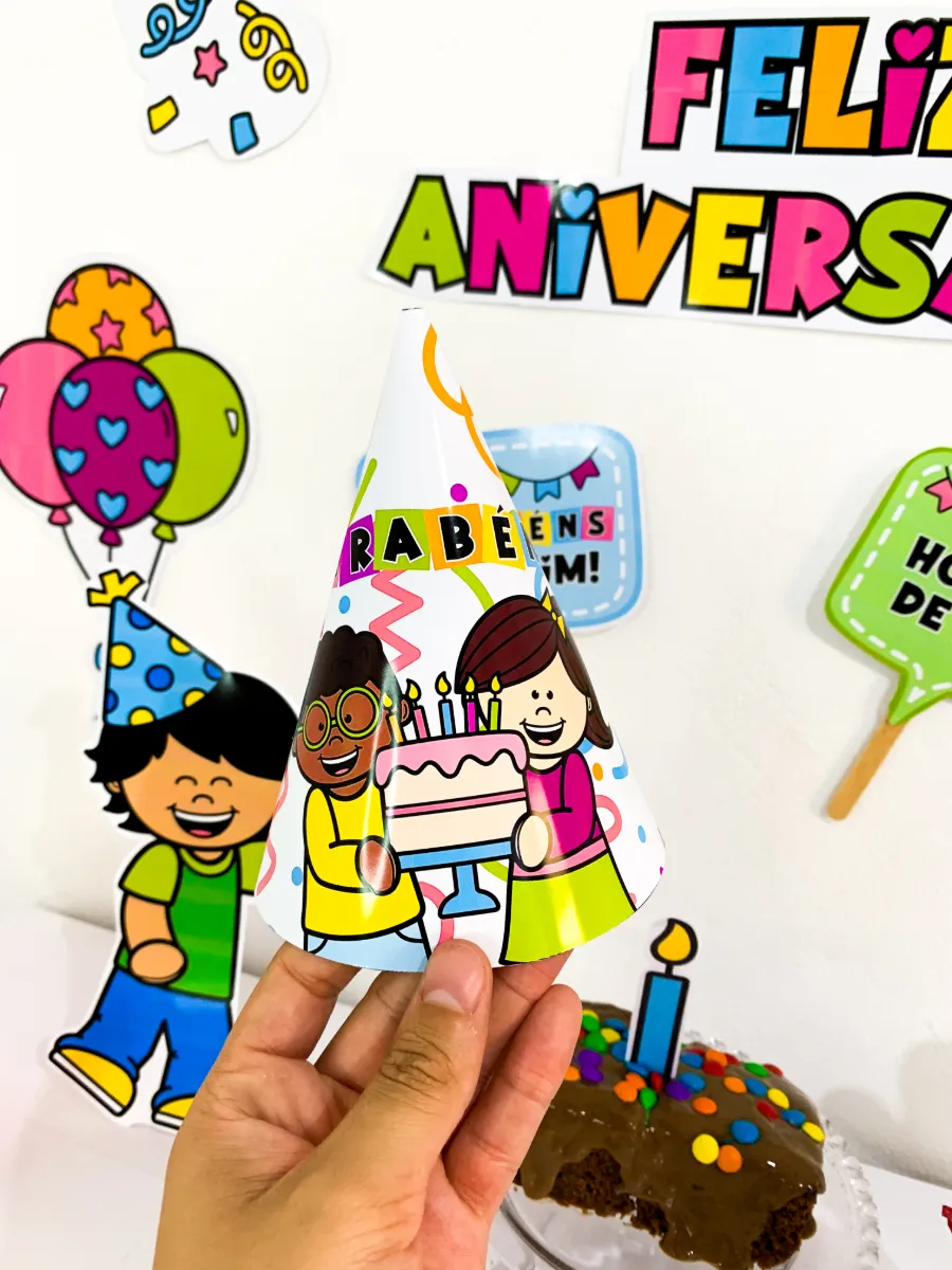 Decoração Aniversariante do Dia Escolar - Painel, Totens de Mesa e Lembrança — amostra 1: Transforme o dia do aluno em um…