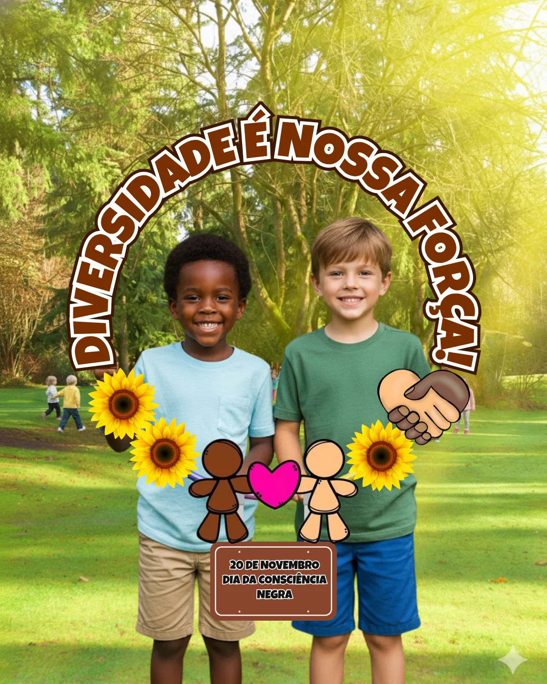 Decoração de bambolê Consciência Negra PDF — Ciências para Educação Infantil: Decoração para Bambolê Consciência negra…