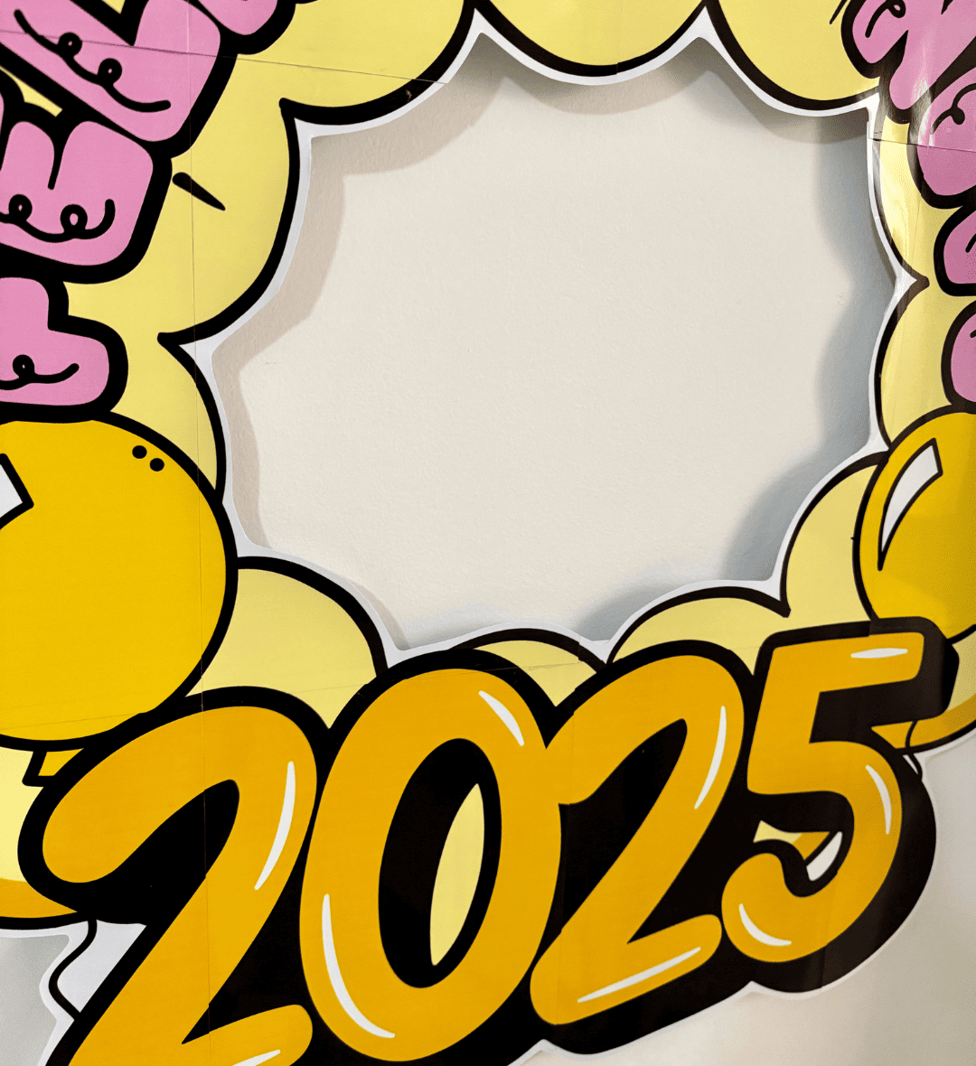 Decoração de Bambolê para Ano Novo: Feliz 2025 em PDF — amostra 2: O que vem no material