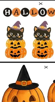 Decoração de Halloween para Imprimir em PDF — amostra 3: O que você encontrará no material