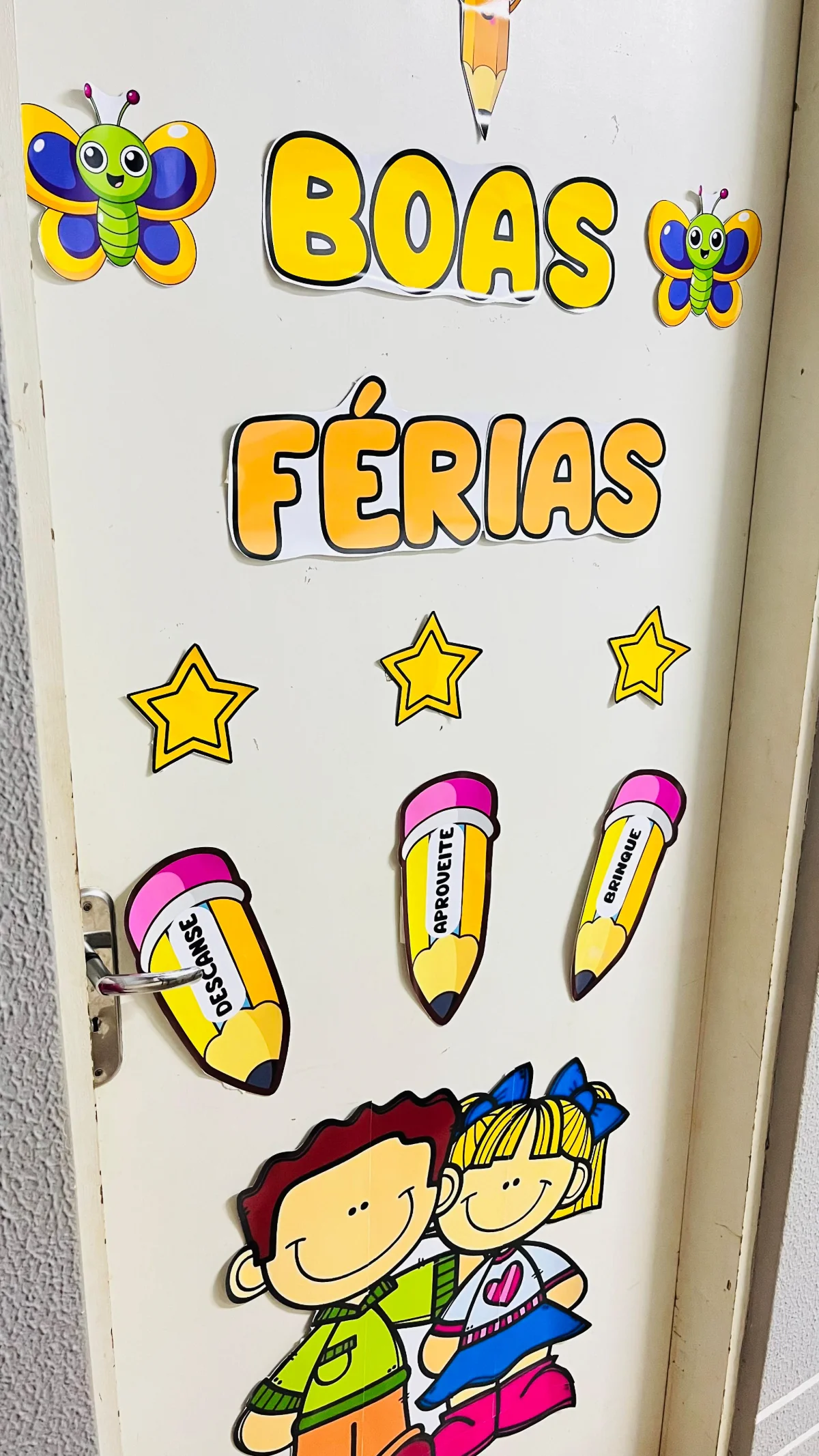 Decoração de porta boas férias + Lembrancinhas — capa do material