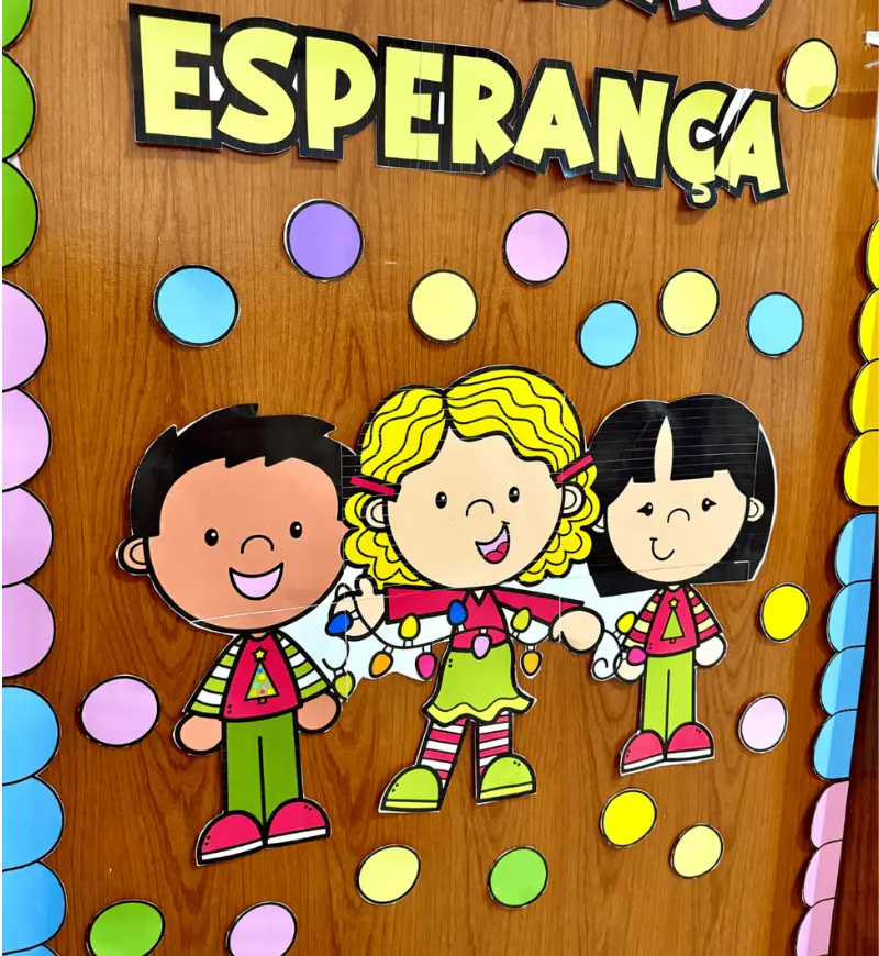Decoração de Porta de Natal em PDF para Imprimir — amostra 2: O que vem no material