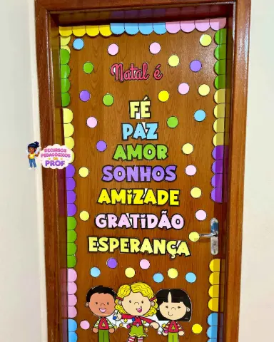 Decoração de porta de Natal para imprimir — amostra 4: Para quem é indicado