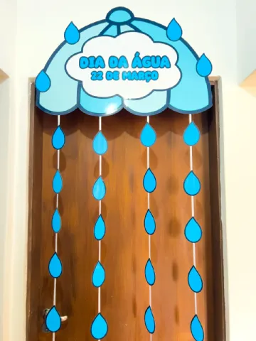 Decoração de Porta - Dia da água – PDF para Imprimir — capa do material