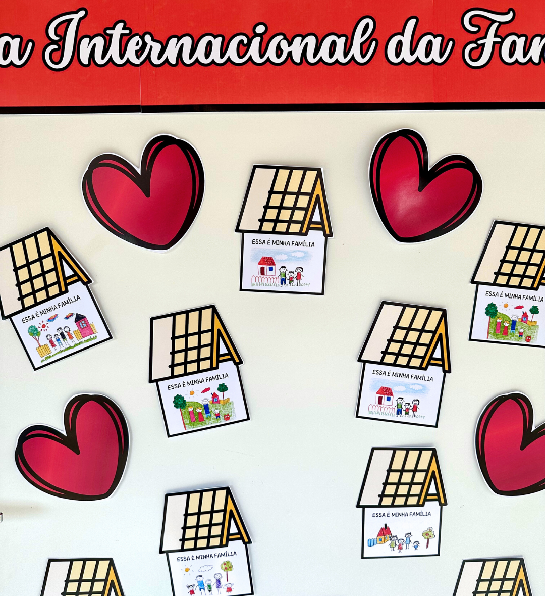 Decoração de Porta Dia da Família em PDF para Imprimir — amostra 2: O que está incluído no PDF