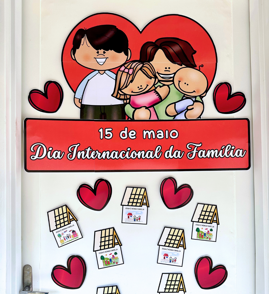 Decoração de Porta Dia da Família em PDF para Imprimir — capa do material