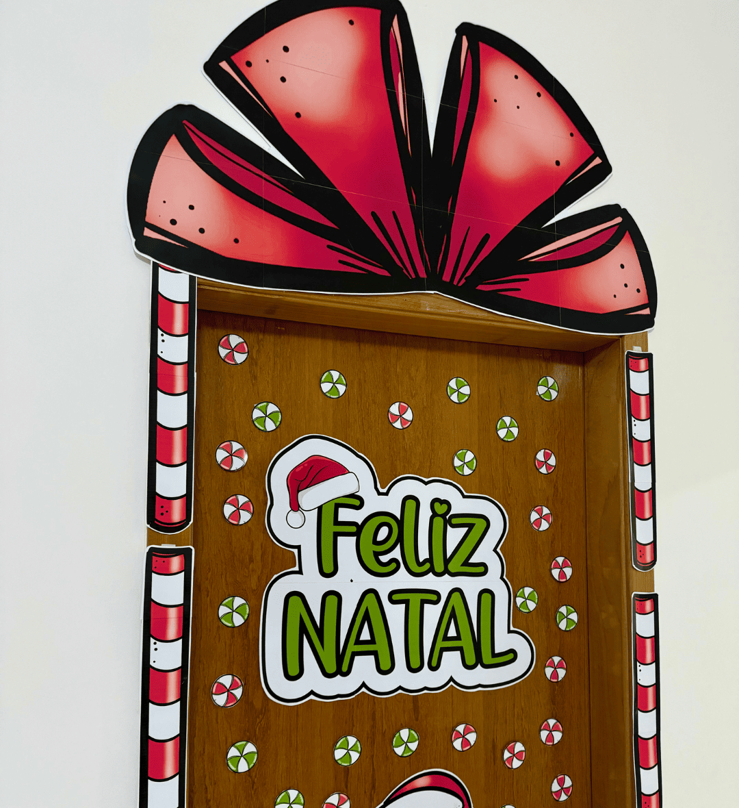 Decoração de Porta Papai Noel em PDF para Educação Infantil — amostra 2: O que vem no material