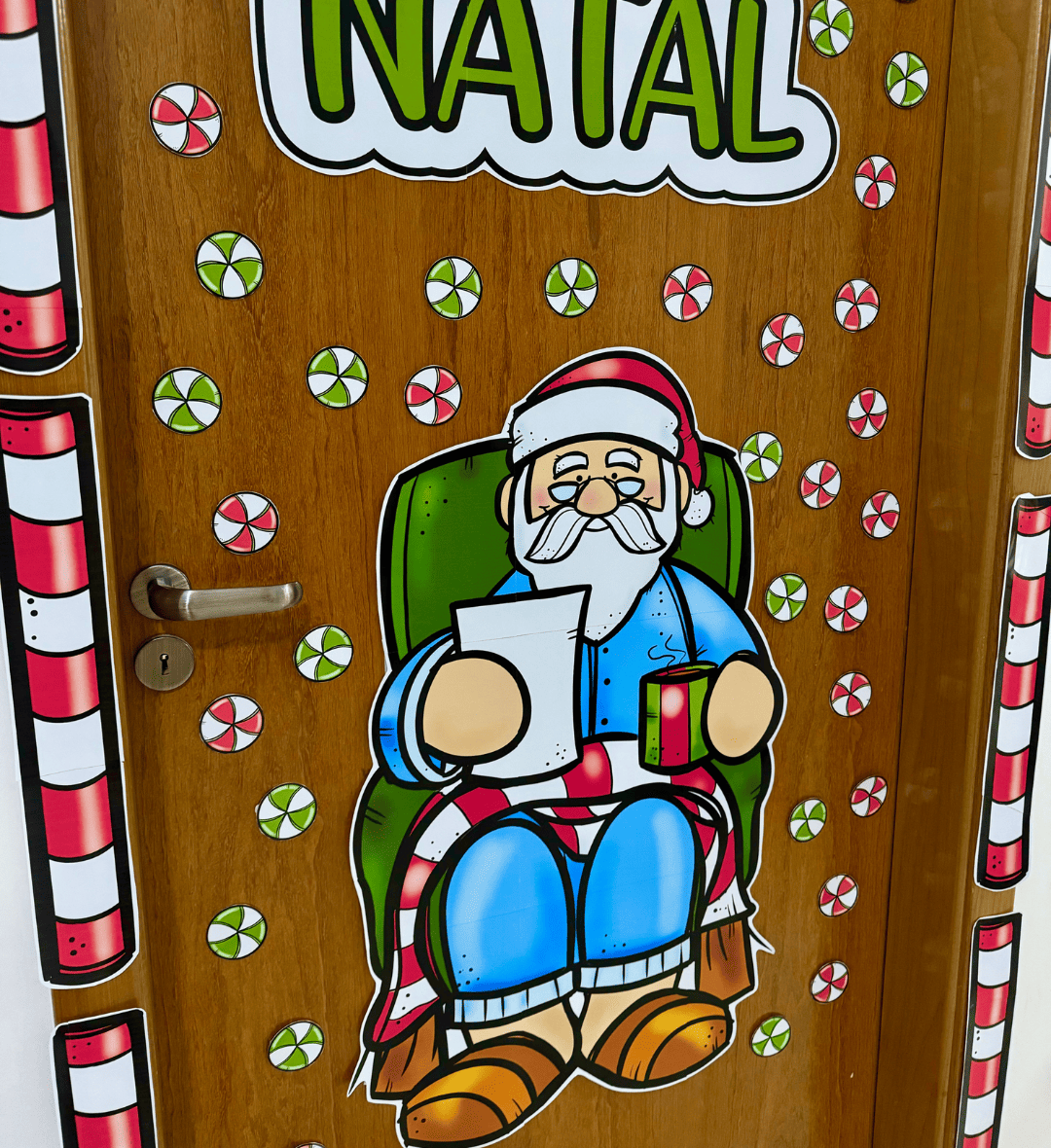 Decoração de Porta Papai Noel em PDF para Educação Infantil — amostra 4: Para quem é indicado