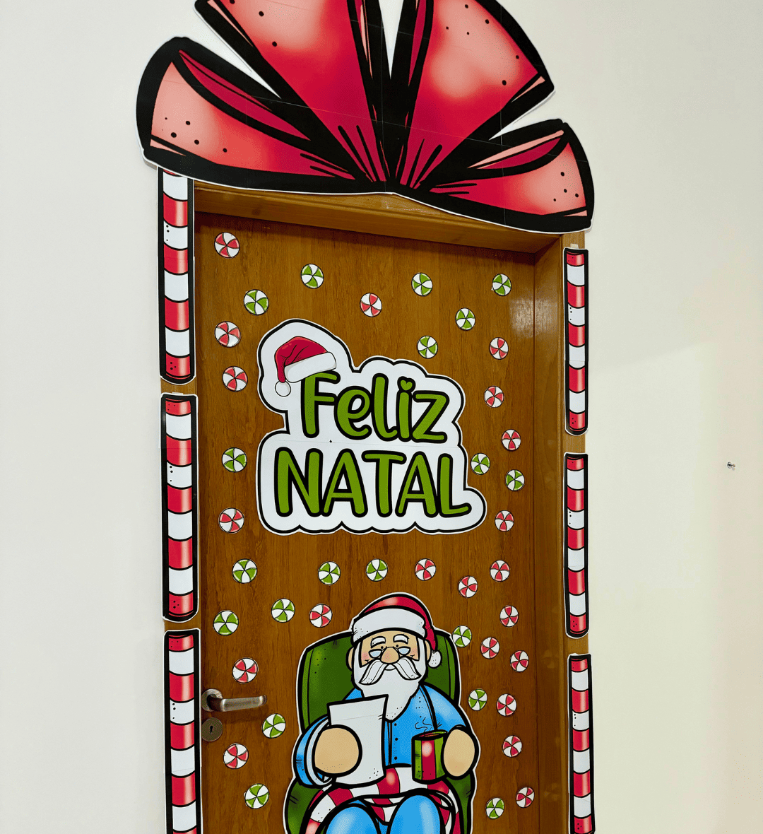 Decoração de Porta Papai Noel em PDF para Educação Infantil — capa do material