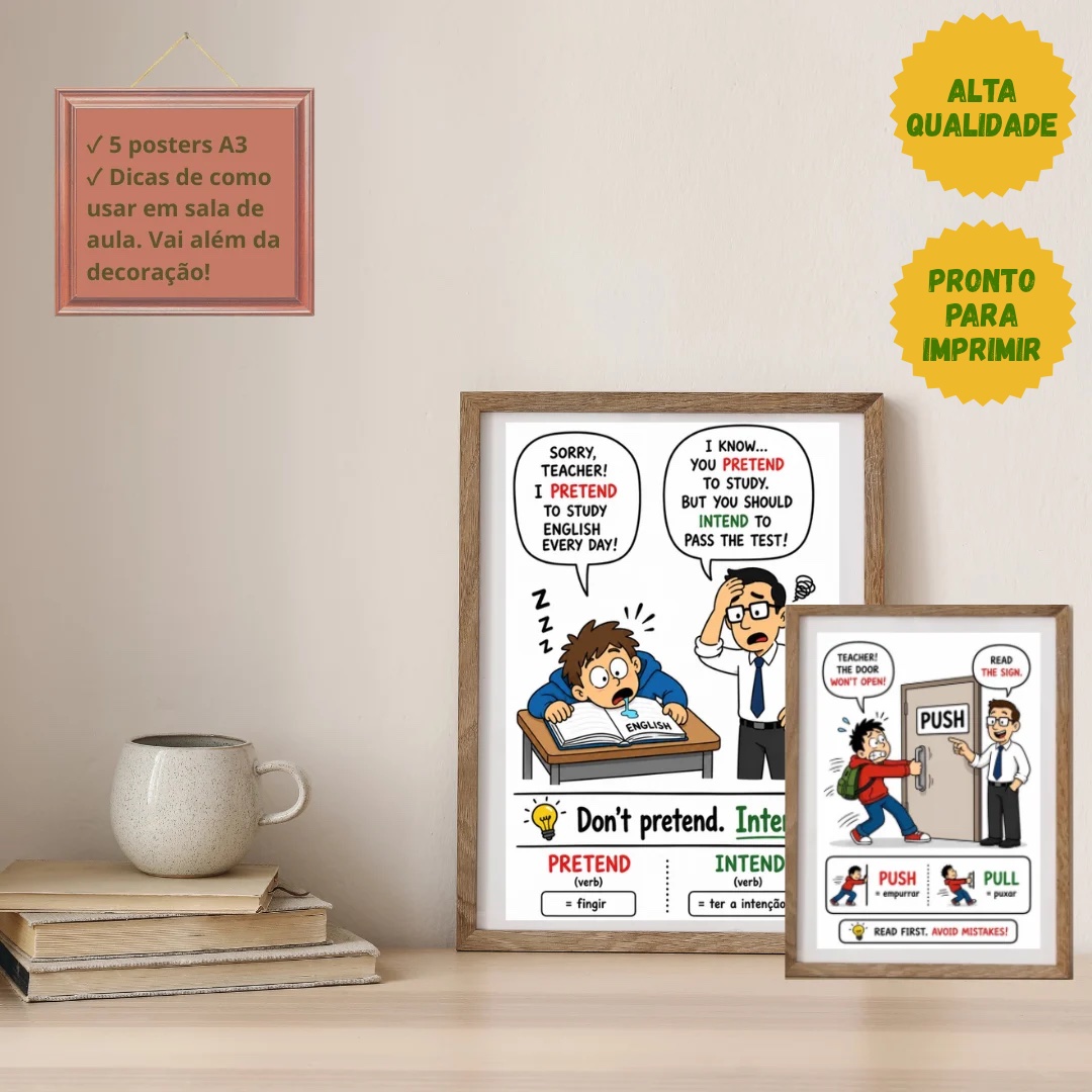 Decoração de sala de aula - Posters em Quadrinhos Cartoon — amostra 1: O que é?