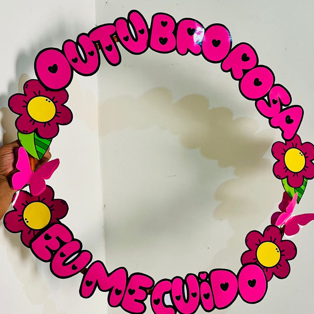Decoração / painel + moldura / bambolê para foto: outubro rosa – Atividade Pedagógica — amostra 2: Sobre o DECORAÇÃO /…
