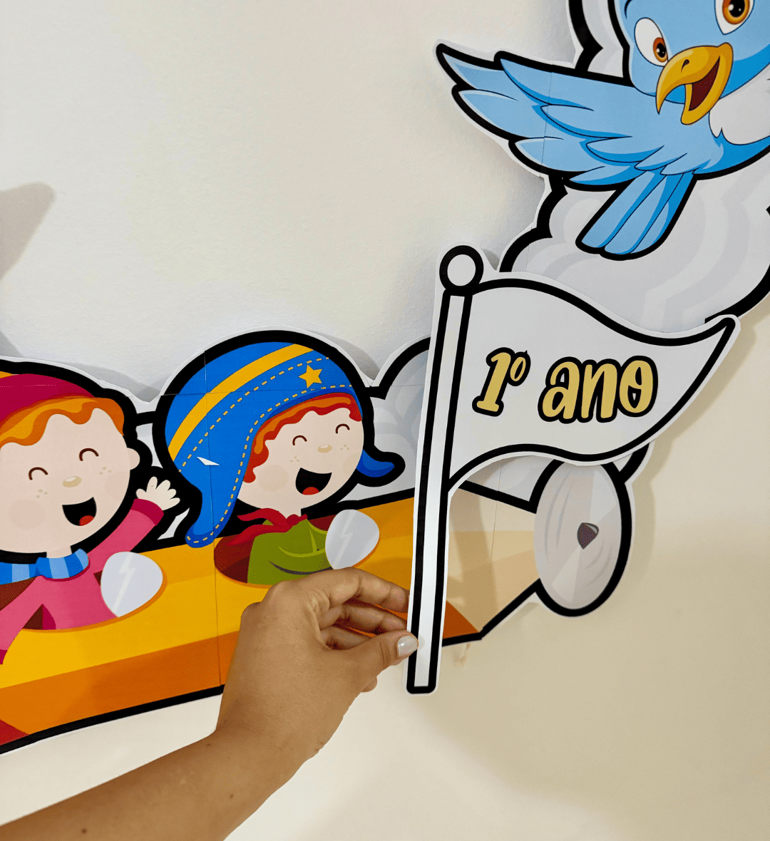 Decoração para Bambolê Próxima Parada em PDF — amostra 2: O que vem no material