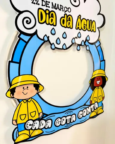 Decoração para Bambolê tema “Dia da Água” — amostra 3: Formato e entrega